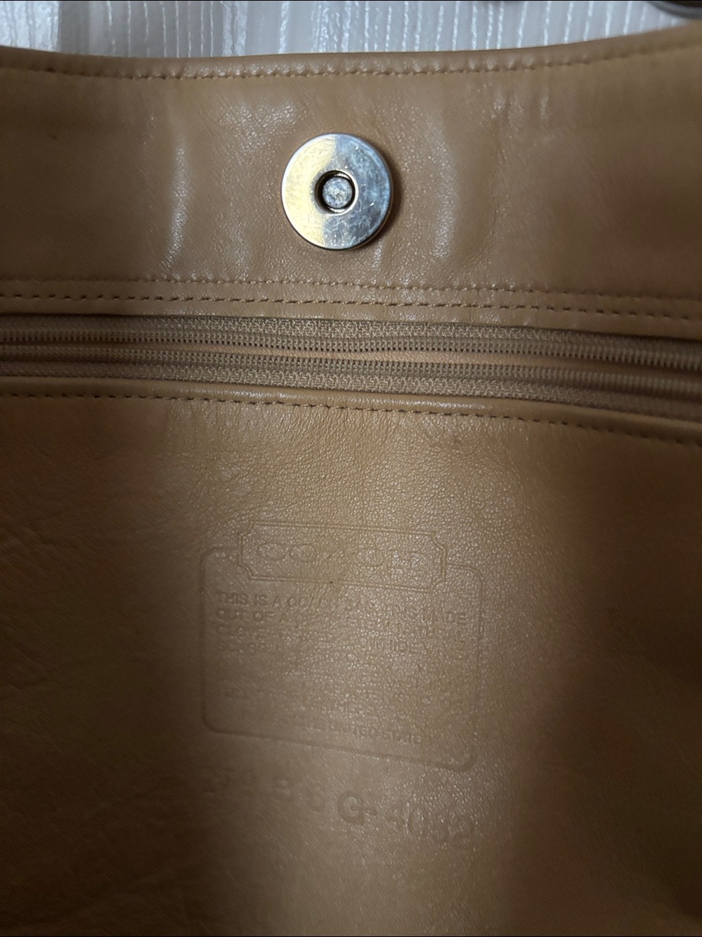 Vintage Coach Large Buttery Leather Tote Bag in Camel - Picture 2 of 4